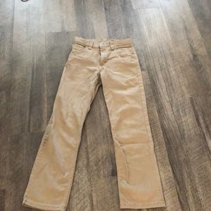 Khaki slim casual pants